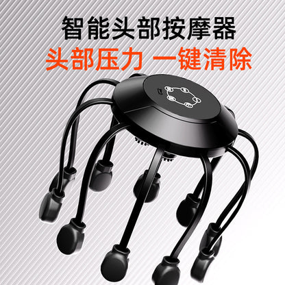 Cross-Border Intelligent Octopus Head Massager, Electric Multi-Dimensional Fully Automatic Vibration Relaxation Scalp Massage Device - image 3