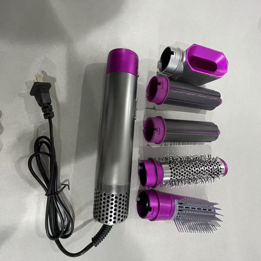 Amazon's Best-Selling Five-In-One Hot Air Comb Hair Dryer, Cross-Border Automatic Curling Iron, Hair Straightener, Styling Curling Tool - image 1