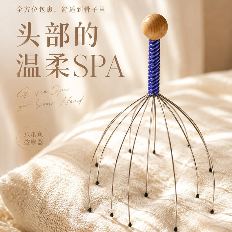 Soul Extractor Octopus Head Massager, Scalp Scratcher, Meridian Relaxation Comb, Relieves Fatigue and Stress - image 1