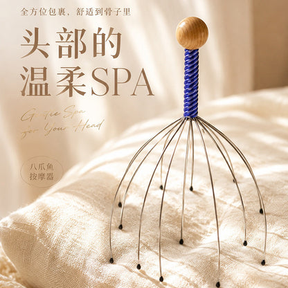 Soul Extractor Octopus Head Massager, Scalp Scratcher, Meridian Relaxation Comb, Relieves Fatigue and Stress - image 1