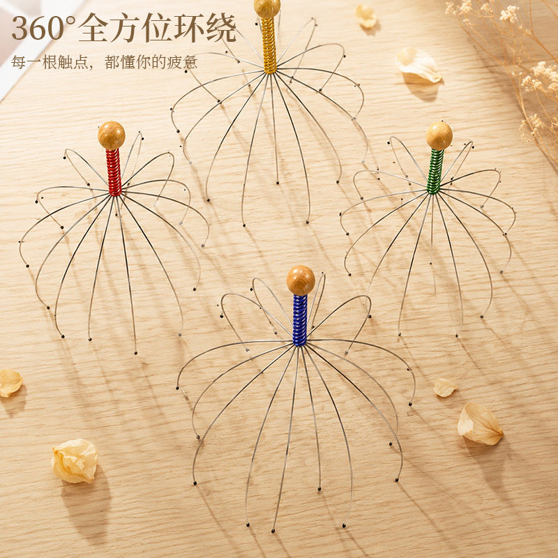 Soul Extractor Octopus Head Massager, Scalp Scratcher, Meridian Relaxation Comb, Relieves Fatigue and Stress - image 2