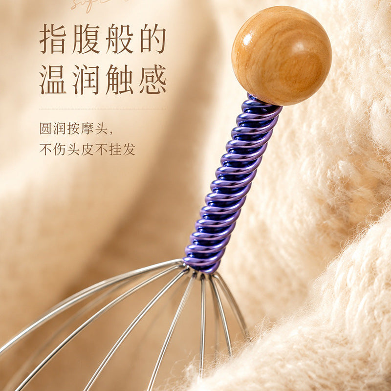 Soul Extractor Octopus Head Massager, Scalp Scratcher, Meridian Relaxation Comb, Relieves Fatigue and Stress - image 3