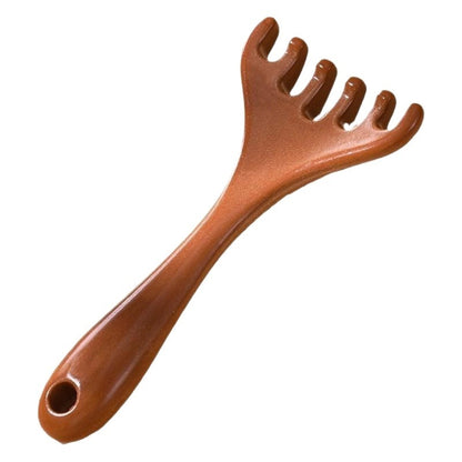 Deer Horn Scalp Massage Comb, Natural Sandalwood Six-Claw Meridian Massage Comb for Scalp and Neck - image 5
