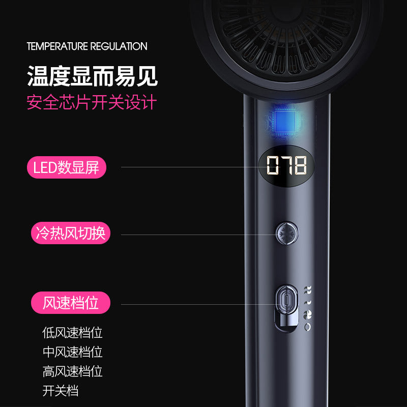 High-speed hair dryer for hair salons, powerful electric hair dryer for home use, high-power quick-dry hair care blower, cross-border - image 2