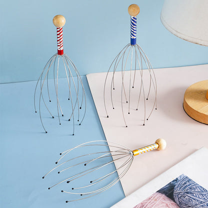 Soul Extractor Octopus Head Massager, Head Massage Claw with Steel Wire, Massage Comb, Steel Wire Scalp Massager - image 1