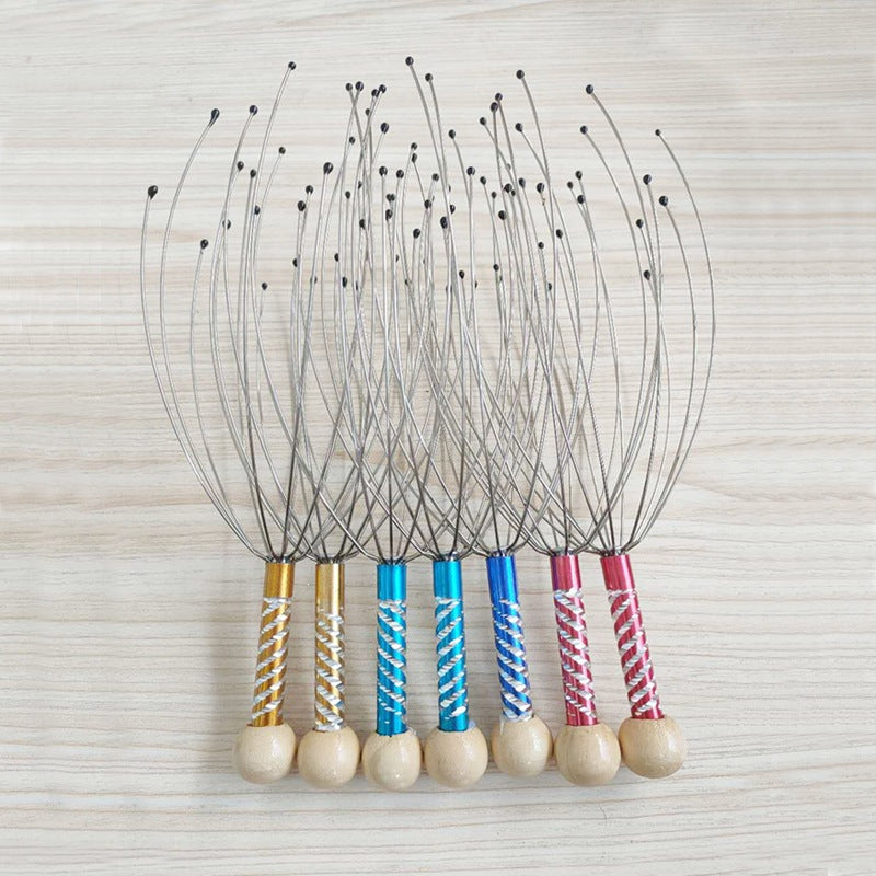 Soul Extractor Octopus Head Massager, Head Massage Claw with Steel Wire, Massage Comb, Steel Wire Scalp Massager - image 3