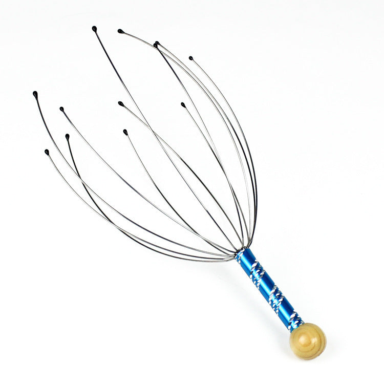 Soul Extractor Octopus Head Massager, Head Massage Claw with Steel Wire, Massage Comb, Steel Wire Scalp Massager - image 5