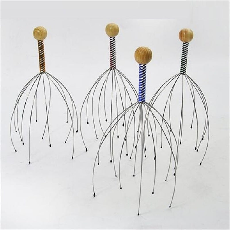 Octopus head massager, scalp scratcher, head therapy tool, head massage tool for comfort - image 2