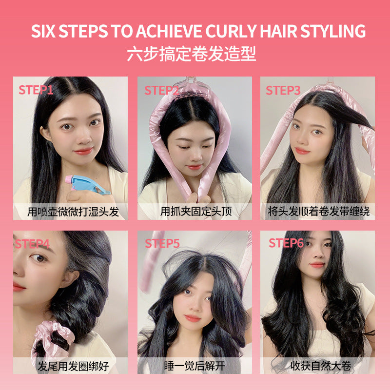 Amazon Cross-Border Lazy Sleep Curling Sponge Foam Curler Hair Ring No-Heat Lazy Curling Rod Wholesale - image 4
