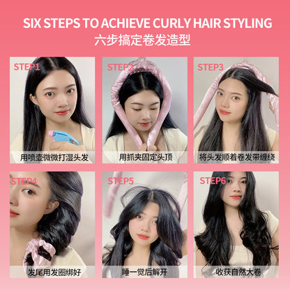 Amazon Cross-Border Lazy Sleep Curling Sponge Foam Curler Hair Ring No-Heat Lazy Curling Rod Wholesale - image 4
