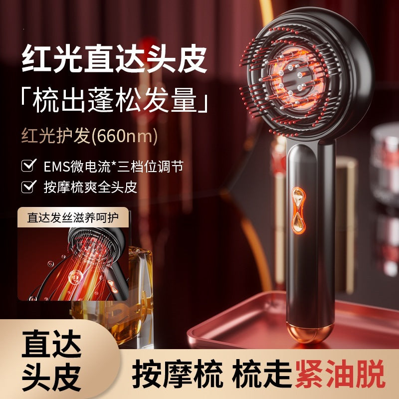 2026 New Model Electric Massage Comb for Home Use, Scalp Liquid Conducting Comb, Red Light Anti-Hair Loss Hair Care and Nourishing Comb, Multifunctional Version - image 1