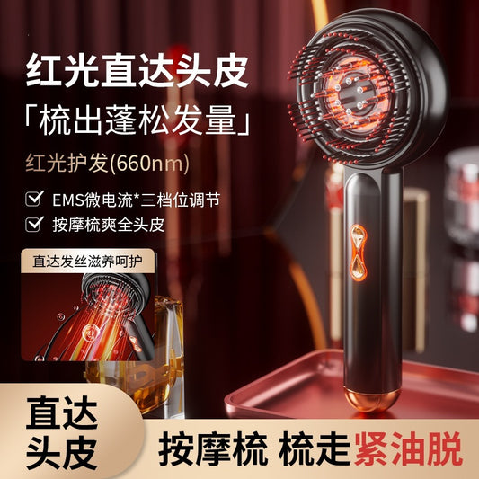 2026 New Model Electric Massage Comb for Home Use, Scalp Liquid Conducting Comb, Red Light Anti-Hair Loss Hair Care and Nourishing Comb, Multifunctional Version - image 1