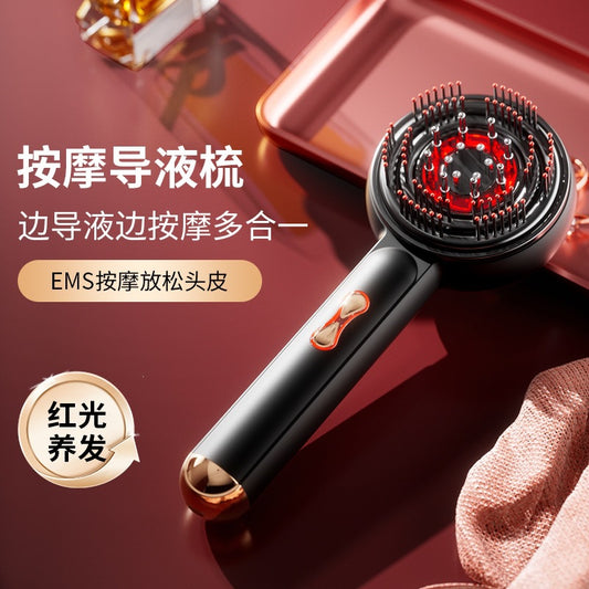 2026 New Model Electric Massage Comb for Home Use, Scalp Liquid Conducting Comb, Red Light Anti-Hair Loss Hair Care and Nourishing Comb, Multifunctional Version - image 2