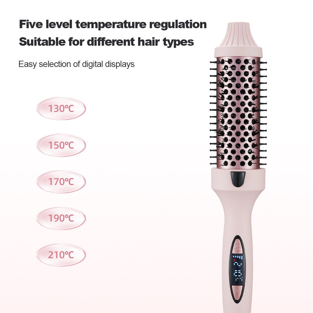 Cross-border dropshipping multi-level temperature adjustment volumizing high-crown natural straightening and curling comb hair styler curling wand volumizing comb - image 3