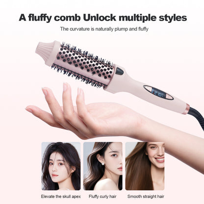 Cross-border dropshipping multi-level temperature adjustment volumizing high-crown natural straightening and curling comb hair styler curling wand volumizing comb - image 4