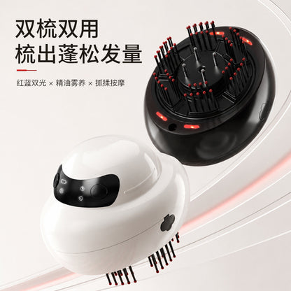 New electric massage comb with red light and roller ball liquid guide for scalp massage, anti-hair loss, scalp care, and hair nourishment - image 4