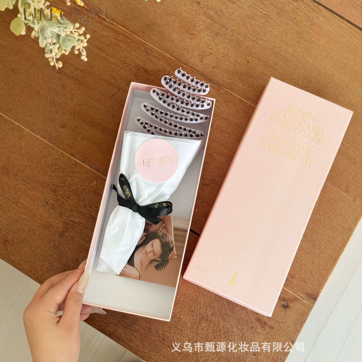 KONAN Pinecone Hair Comb, Hair Care Comb, Volumizing Styling Anti-Static Hair Nourishing Comb, Portable Gift, Wholesale Available - image 4