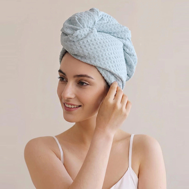 Microfiber hair drying cap, water-absorbent, quick-drying, soft hair drying cap, new model for home use, women's hair drying towel, head towel - image 2