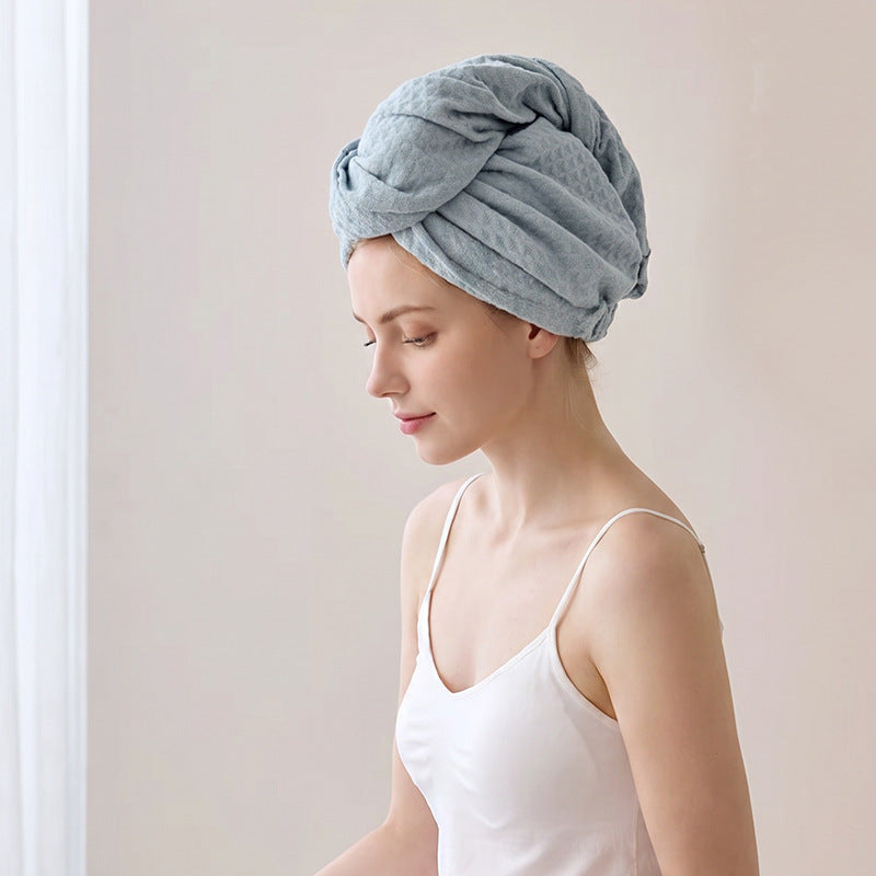 Microfiber hair drying cap, water-absorbent, quick-drying, soft hair drying cap, new model for home use, women's hair drying towel, head towel - image 4