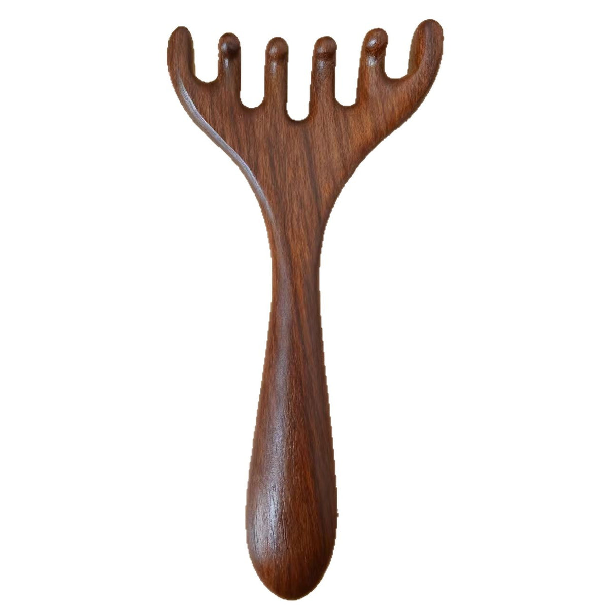 Antler massage comb, small rake for scalp scratching, neck massage, eye massage claw, gua sha rake, facial scraping meridian brush - image 5