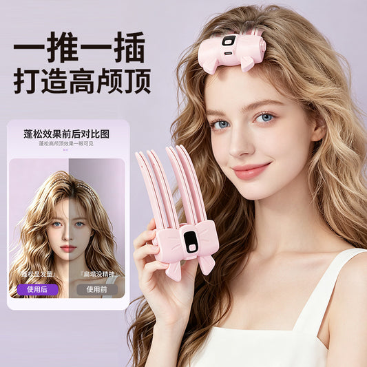 New model of lazy hair volumizer, hair root volumizer, styling volumizing clip, hair styling electric high crown volumizing clip - image 2