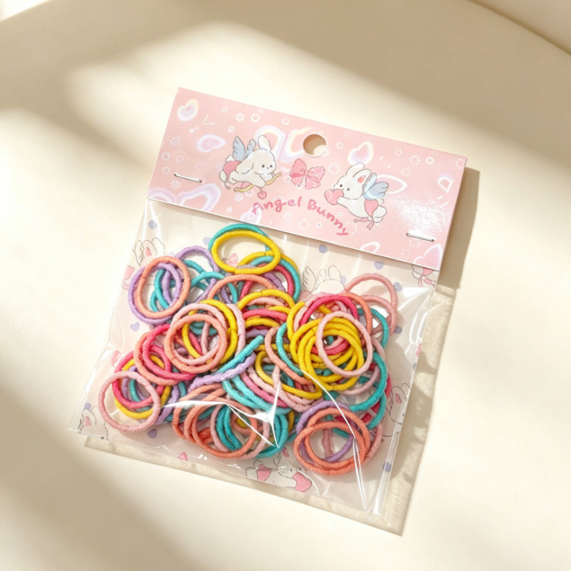 Children's accessories: high-elasticity hair ties in a box, girls' hair ropes, little girls' rubber bands, baby hair ties that don't damage hair, towel rings - image 3