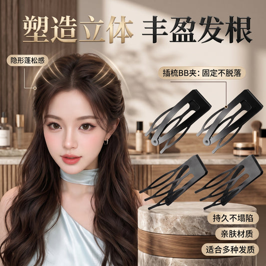 Korean-style BB hair clip for girls, high crown princess hairstyle, side fringe clip for tidying stray hair, decorative hair accessory - image 1