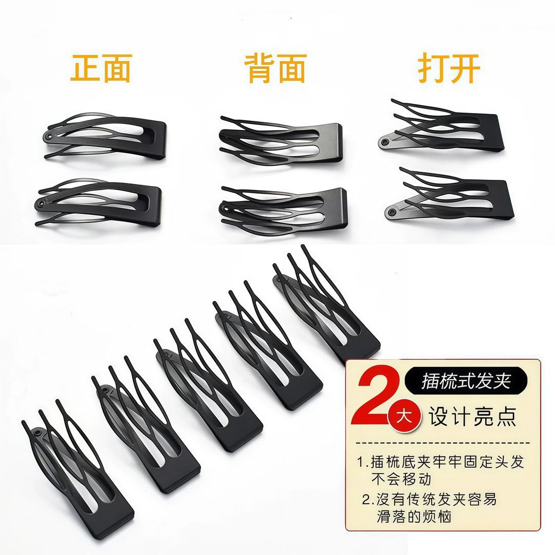 Korean-style BB hair clip for girls, high crown princess hairstyle, side fringe clip for tidying stray hair, decorative hair accessory - image 3