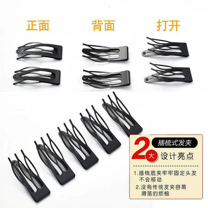Korean-style BB hair clip for girls, high crown princess hairstyle, side fringe clip for tidying stray hair, decorative hair accessory - image 3
