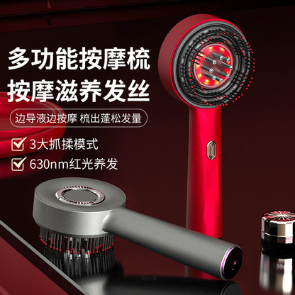 Electric scalp massage comb with red light infusion, essence hair care comb, multifunctional home hair care device - image 2