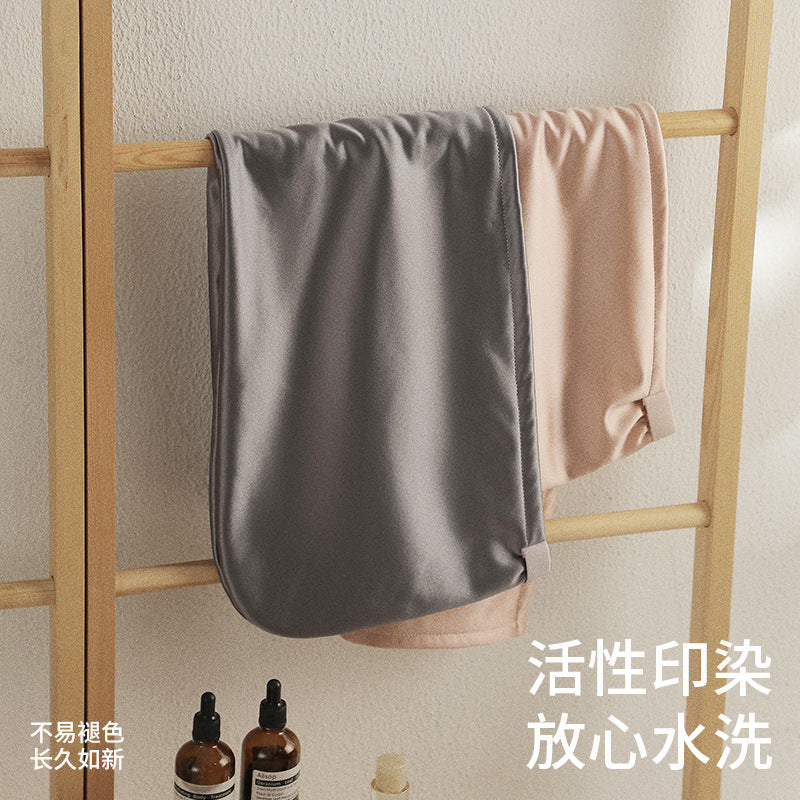 Elegant satin double-layer thickened one-piece hair drying cap for women, super absorbent and quick-drying, adult shower cap and head wrap - image 3