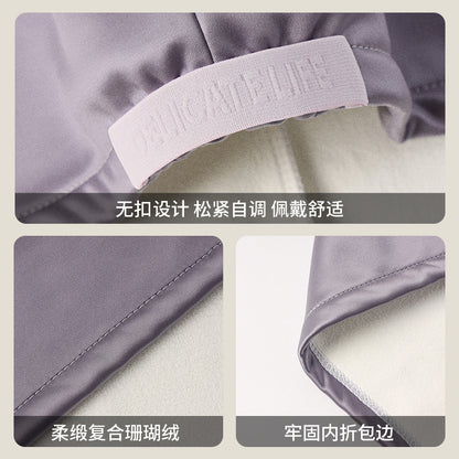 Elegant satin double-layer thickened one-piece hair drying cap for women, super absorbent and quick-drying, adult shower cap and head wrap - image 4