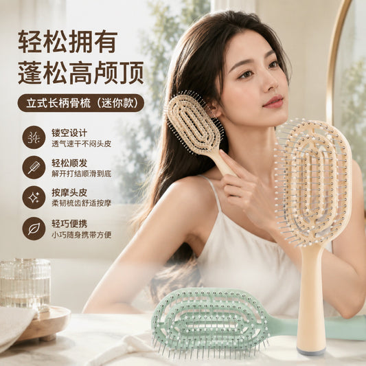 Mini rib comb for volumizing the top of the head, massage, portable, specifically for women's curly hair, smoothing, suitable for student dormitories, home use, - image 1