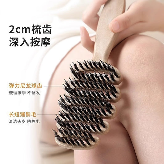 Pinecone bristle hair care comb for volumizing the hair, massage head, smooth hair, popular comb for women - image 2
