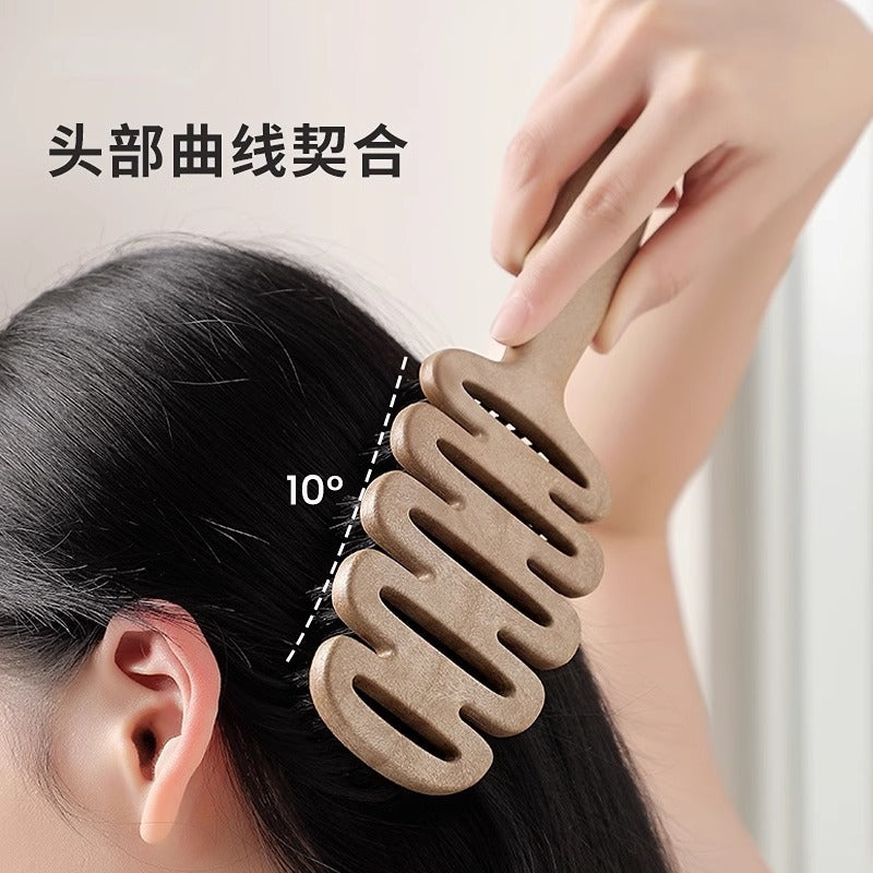 Pinecone bristle hair care comb for volumizing the hair, massage head, smooth hair, popular comb for women - image 3