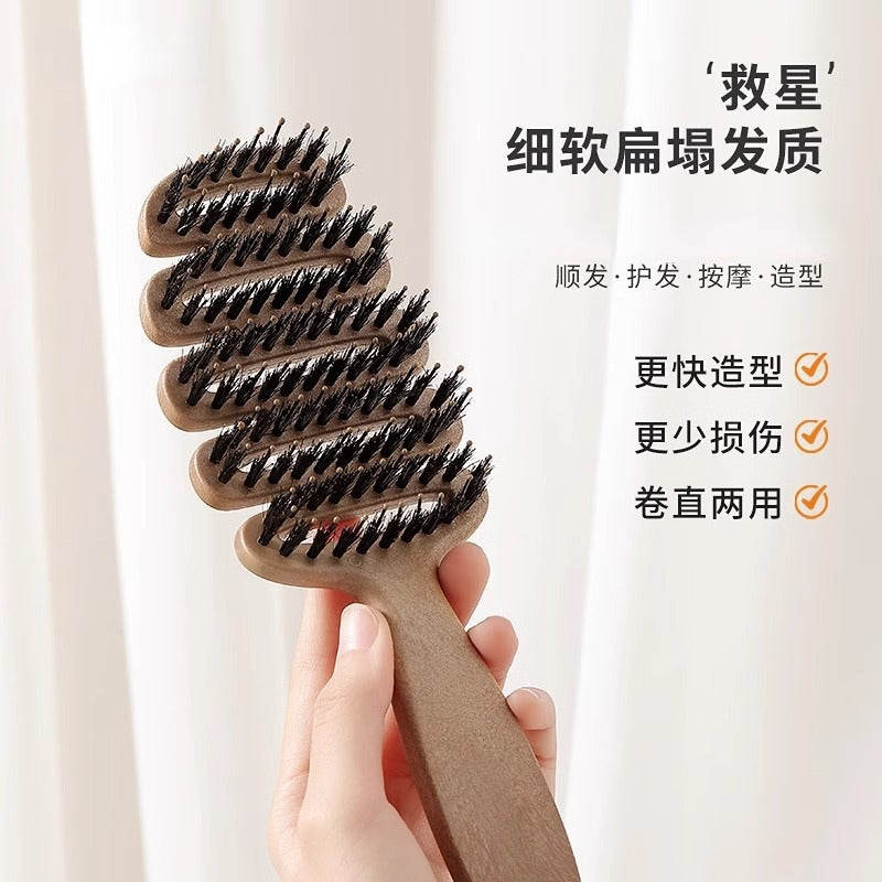 Pinecone bristle hair care comb for volumizing the hair, massage head, smooth hair, popular comb for women - image 4