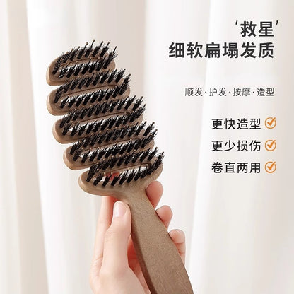 Pinecone bristle hair care comb for volumizing the hair, massage head, smooth hair, popular comb for women - image 4