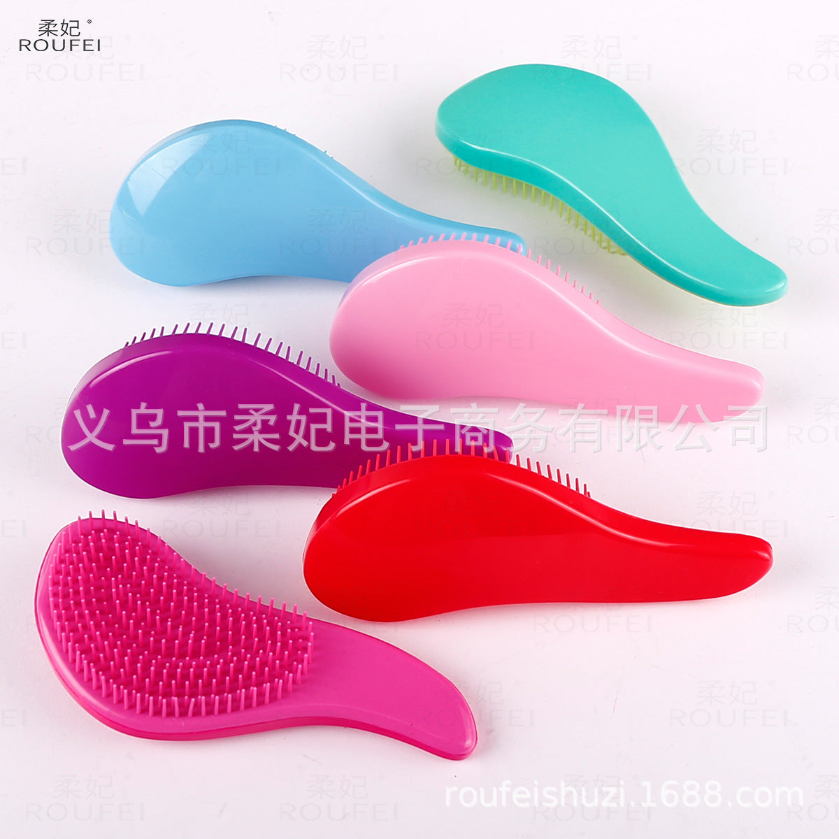 Small TT comb, colorful, tangle-free, smooth hair comb, anti-static, hair styling and curling comb, cross-border princess comb, wig attachment comb - image 4