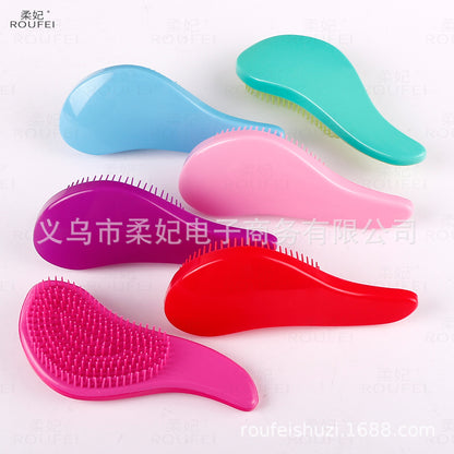 Small TT comb, colorful, tangle-free, smooth hair comb, anti-static, hair styling and curling comb, cross-border princess comb, wig attachment comb - image 4