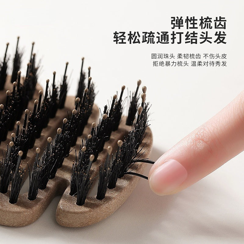 Pinecone bristle hair care comb for volumizing hair, head massage, hair smoothing, popular comb for women - image 4