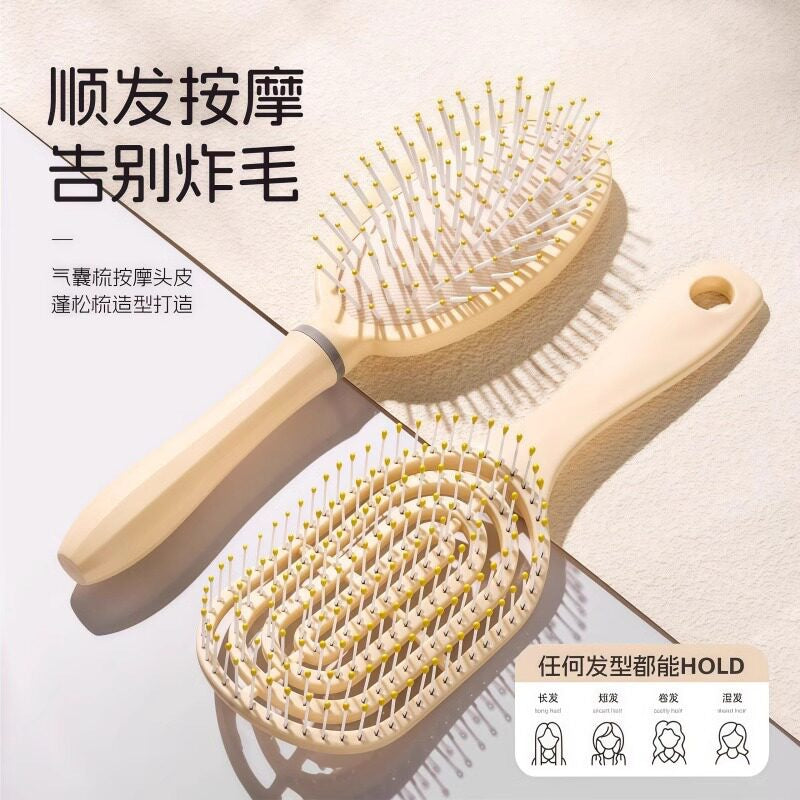 Volumizing airbag massage hairbrush with wide teeth, children's comb, special for student dormitories, women's home use, air cushion comb for curly hair - image 4