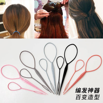 Baby hair threading tool, hair accessory for little girls, children's hair braiding tool, hair threading needle, hair styling tool - image 3