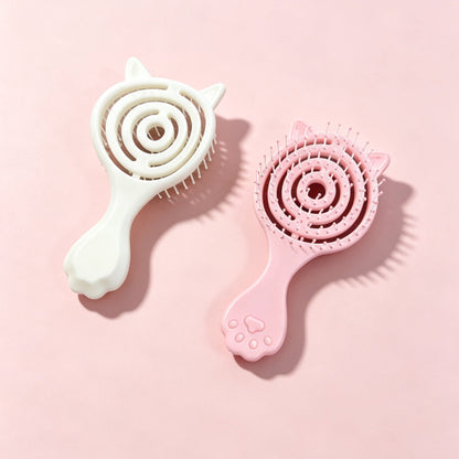 Cross-border export small cat ear bag comb, fluffy hair comb, anti-knot hair massage comb, travel comb - image 3