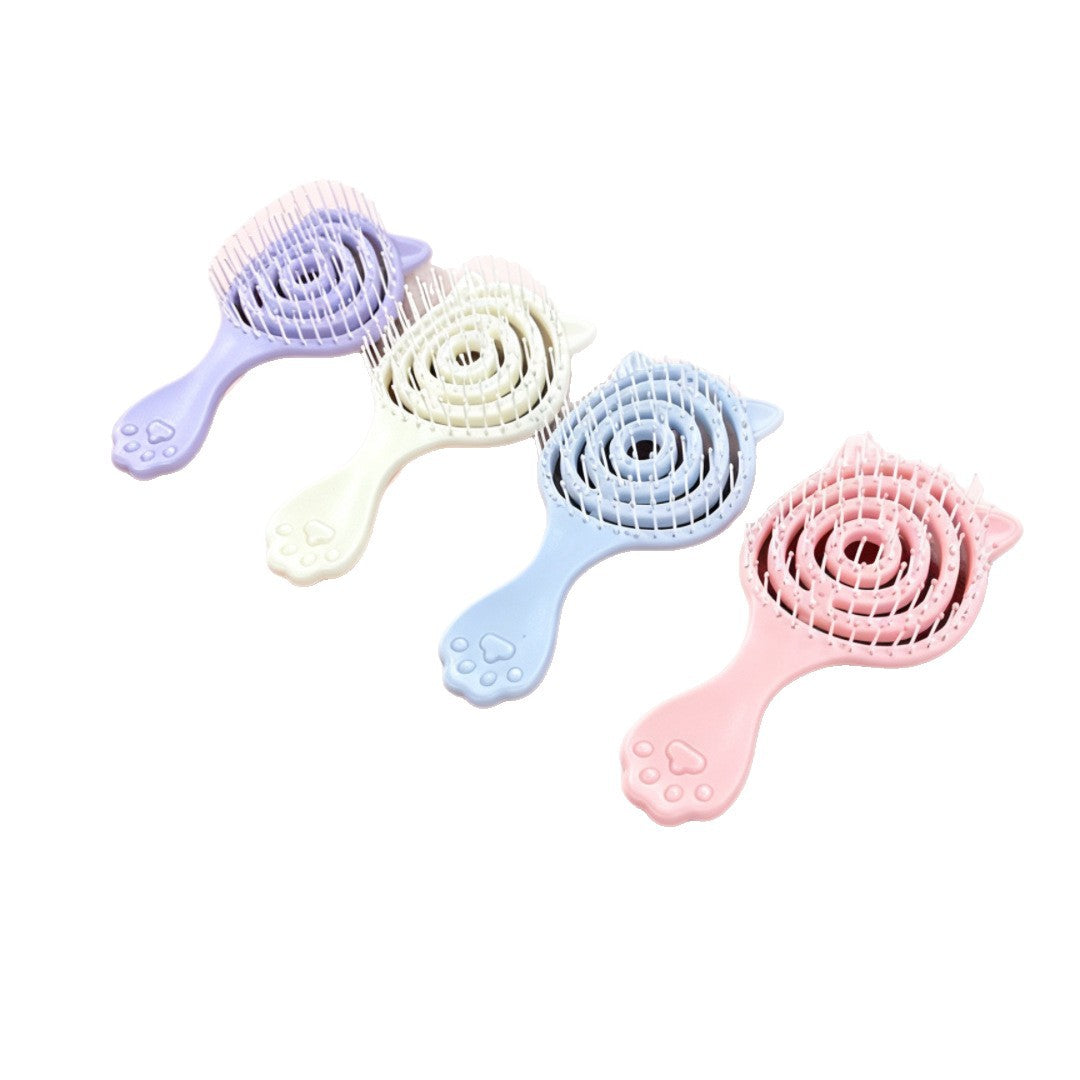 Cross-border export small cat ear bag comb, fluffy hair comb, anti-knot hair massage comb, travel comb - image 5
