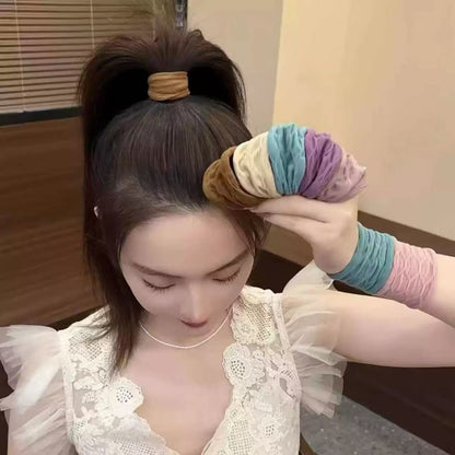New summer facial mask elastic hair band, does not damage hair, ultra-wide headband, women's hair accessory - image 3