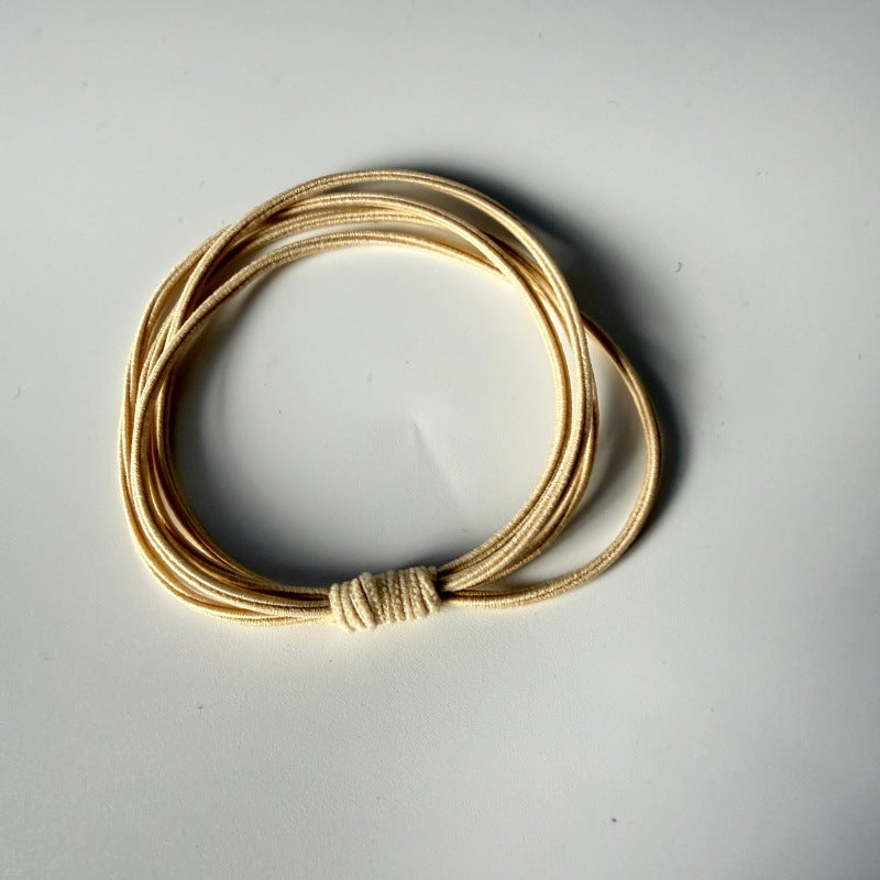 Selling high-quality hair ties for women, Korean style simple four-in-one hair bands, high elasticity and durable ponytail rubber bands - image 2
