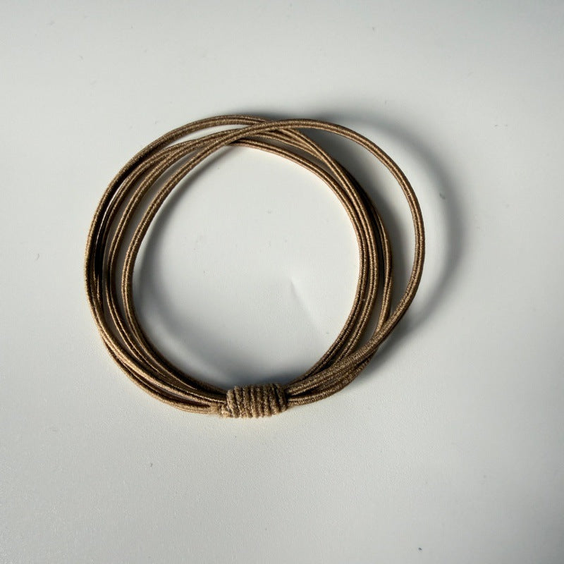 Selling high-quality hair ties for women, Korean style simple four-in-one hair bands, high elasticity and durable ponytail rubber bands - image 3