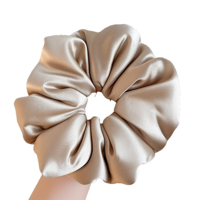 Silk sleeping scrunchie for women, extra-large scrunchie, pillow-filled, high bun hairstyle, sleep-friendly, hair accessory that doesn't damage hair - image 5
