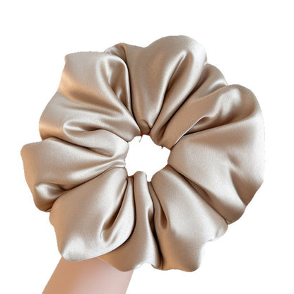 Silk sleeping scrunchie for women, extra-large scrunchie, pillow-filled, high bun hairstyle, sleep-friendly, hair accessory that doesn't damage hair - image 5