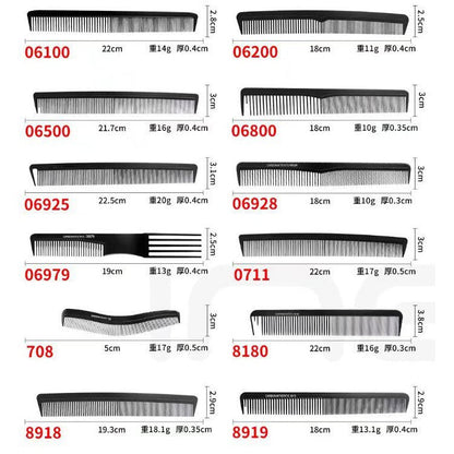 Black Tony&Guy Dual-Purpose Comb, Wide-Tooth Comb, Carbon Fiber Fine-Tooth Comb, Double-Sided Hair Salon Styling Plastic Hair Comb - image 5